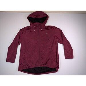 Zeagoo Men’s Lightweight Hooded Windbreaker Jacket - Maroon - Size XXL